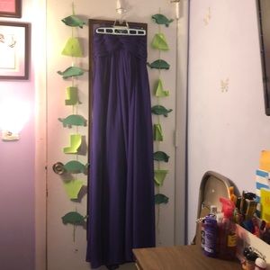 Strapless prom dress